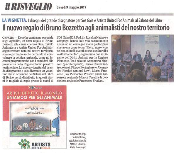 il-risveglio-09-05-2019-artists-united-for-animals-bruno-bozzetto